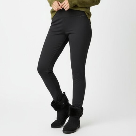 Obermeyer Black Fleece Lined Full Length Pants M - Picture 1 of 6